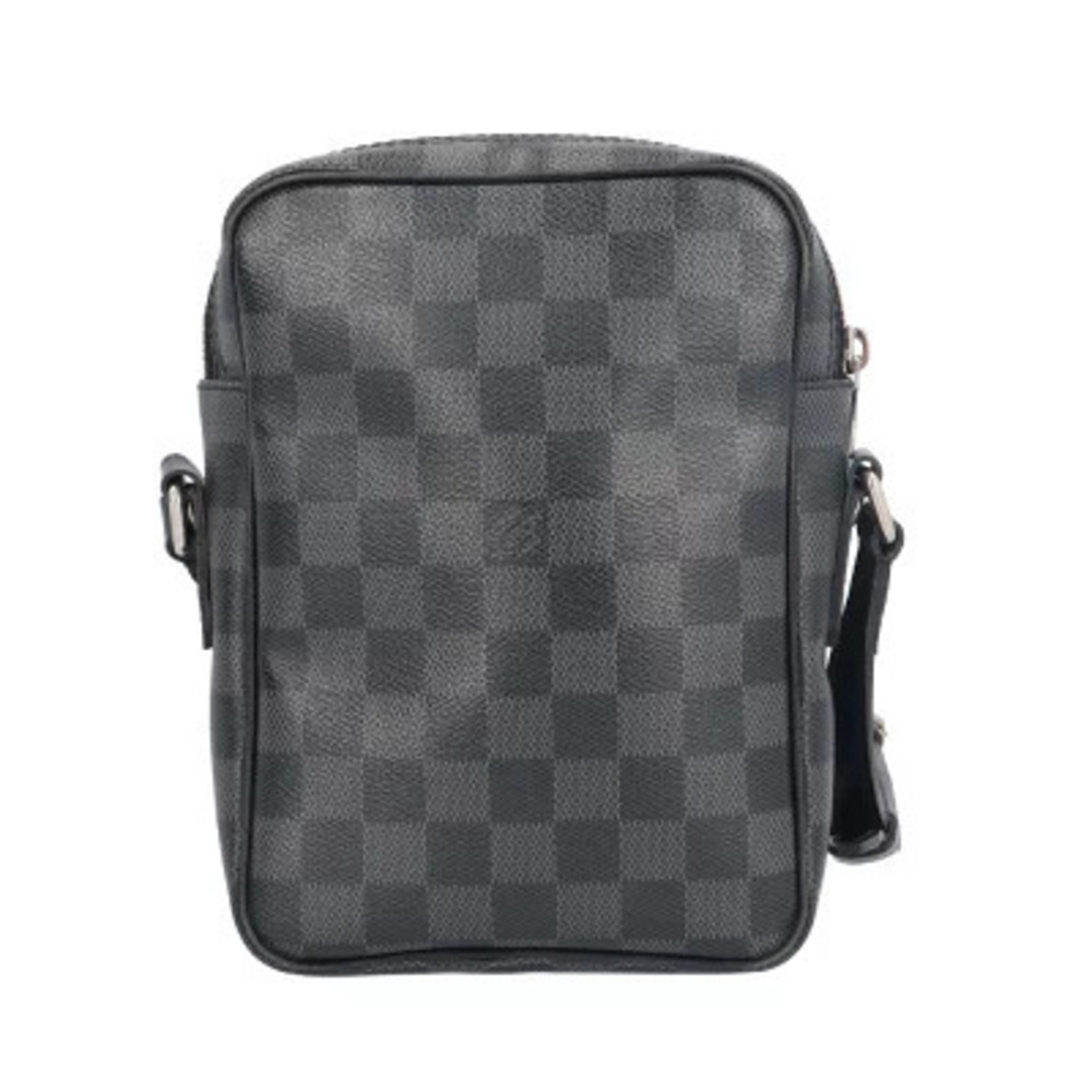 Louis Vuitton Shoulder Bag Black Canvas Rem Black Damier Graphite View 3